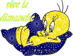 Gif animé Bon dimanche Titi